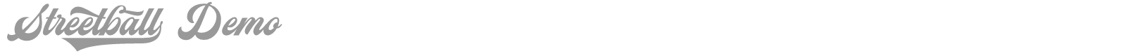 Streetball font preview
